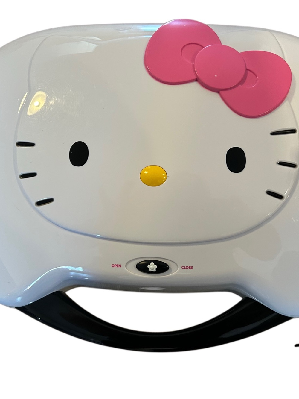 Hello Kitty Rare Vintage Karaoke portable cd player Pink Bow Works